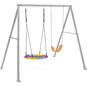 Dětská houpačka Intex Saucer & Swing 44126 šedá