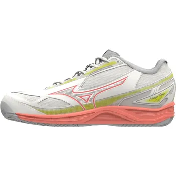 Dámská sportovní obuv Boty Mizuno BREAK SHOT 4 AC Snow White Neon Flame Ghost Gray Velikost: 38.5