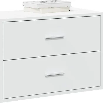 Příborník do zásuvky vidaXL vida Skříňka s 2 zásuvkami bílá 60x31x40 cm kompozitní dřevo