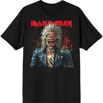 Pánské tričko Iron Maiden Est. 1975 Eddie Scream Portrait Black XL Tričko
