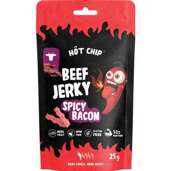 Sušená potravina Jerky Hot-Chip Chilli &amp; Bacon 25g