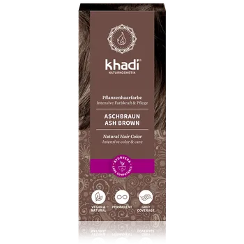 Barva na vlasy Khadi rostlinná barva na vlasy ASHED BROWN 100g