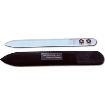 Bohemia skleněný pilník červený "Swarowski"