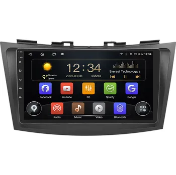 Autorádio B414 Isudar 2DIN autorádio T72-IEV63 Android, Suzuki Swift