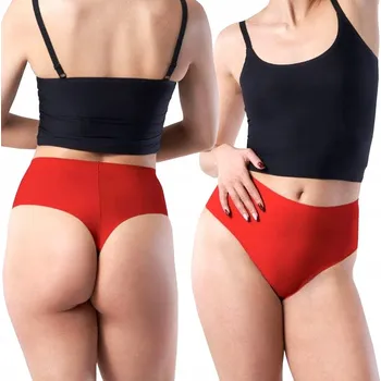 Dámské spodní prádlo Červené Kalhotky Julimex String Maxi S (36)