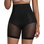 Syvela 56901 Černé dámské stahovací kalhotky s nohavičkou Barva: černá, Velikost: 2XL