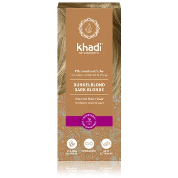 Barva na vlasy Rostlinná barva na vlasy Khadi DARK BLOND 100g