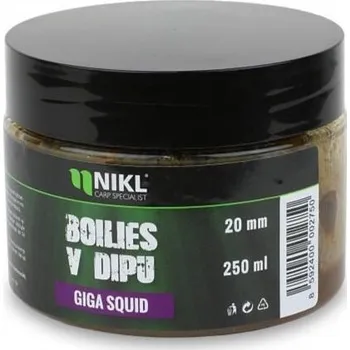 Boilies Boilies v dipu Nikl 250ml 20mm GSG