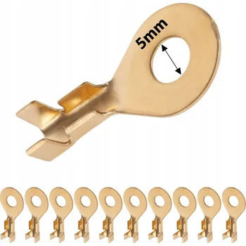 Kabelové oko Očkové konektory, kabelové oko 5mm 10 Ks