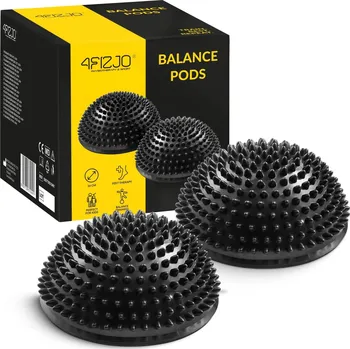 Polštář 4FIZJO Balanční senzomotorická pomůcka 4FIZJO, 2 ks ČERNÁ