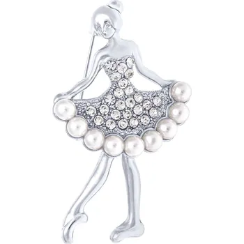 Brož Brož baletka stříbrná 9002037