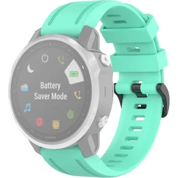 VSECHNONAMOBIL 37189 SILICONE Řemínek Garmin Fenix 6S / 6S Pro / 6S Sapphire světle zelený