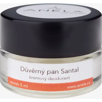 Anela Důvěrný pan Santal Obsah: 5 ml vzorek jemný krémový deodorant