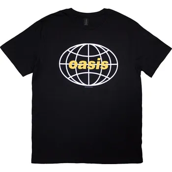 Pánské tričko Oasis Tričko Globe Logo Unisex Black L