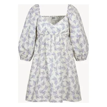 Dámské šaty BIZUU Letní šaty ALMAR Bílá Standard Fit 34