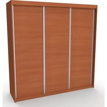 Šatní skříň Skříň MAXIM 3 s posuvnými dveřmi Dekor: Olše, Šířka: 210 cm