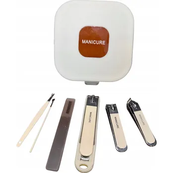 ZESTAW DO MANICURE NA PEDIKÚRU NA NEHTY 6 KUSŮ POUZDRO