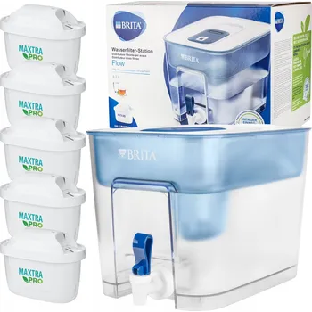 Filtrační konvice Filtrační konvice Brita Flow 8,2 l modrá + 5 náhradních filtrů Maxtra PRO