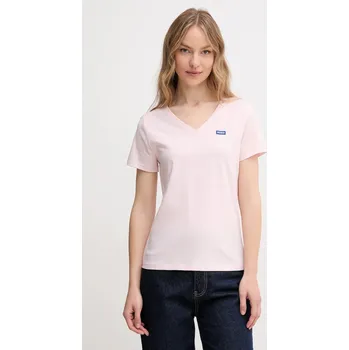 Pánské tričko Bavlněné tričko Hugo Blue Classic V_B 50513667 růžová 03X, vel. XL