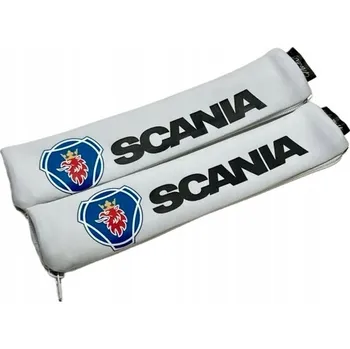 Návlek na bezpečnostní pás Scania Kryty / Ochranné návleky na bezpečnostní pásy 2 ks - Bílé