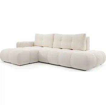 Sedací souprava Rozk. rohová čaloun. sedací souprava s úl. prostorem do L ALMADA levá sv. béžová