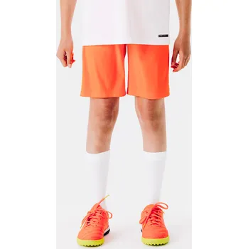 Chlapecké kraťasy KIPSTA Dětské fotbalové kraťasy Essential 10 LET ORANŽOVÁ|ČERVENÁ