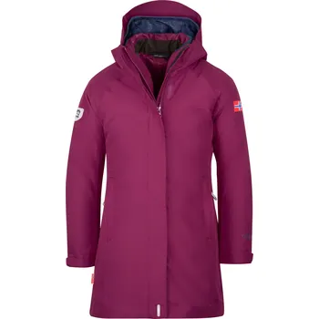 Dívčí bunda DĚTSKÁ BUNDA TROLLKIDS SENJA 3v1, PLUM / NAVY Velikost: 98
