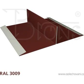 Střešní lemovaní Dělicí lišta rš 370 červenohnědá
