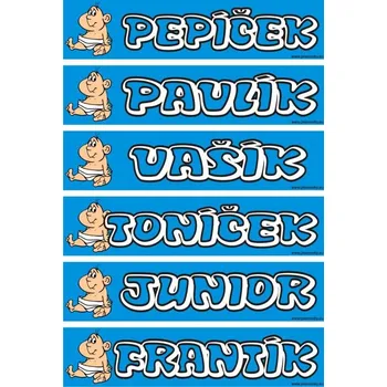 Gadget Cedulka na kočárek pro kluka MScekok1 Jméno Jiříček