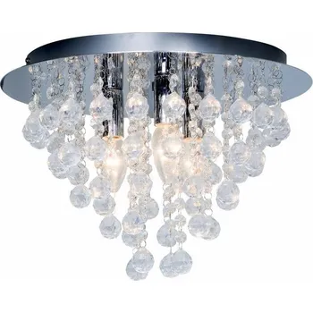 Stropní Svítidlo kulatý Reality 38 x 38 cm bezbarvý, stříbrný LONDON 627703-06