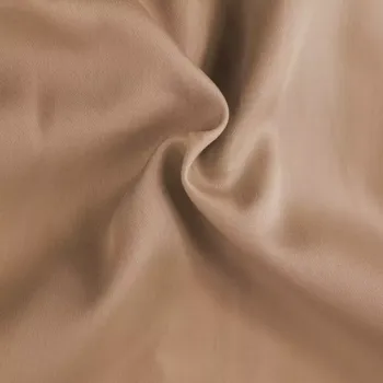 Prostěradlo Brotex Béžové saténové prostěradlo plachta bez gumy