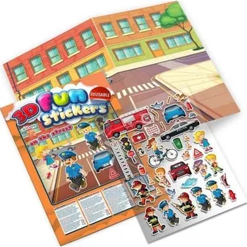 Bystrá hlava Co se děje na ulici? - Zábava s 3D samolepkami