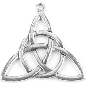 Přívěsek Přívěsek keltský triquetra 44x49 mm - platina