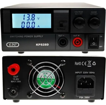 spínaný zdroj K-PO KPS 28 D – Stabilizovaný spínaný napájecí zdroj 13,8 V / 28 A