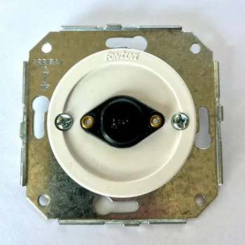 vypínač FONTINI by Font Barcelona Zásuvka pro připojení reproduktoru VENEZIA - výprodej Barva: Bílá 35 905 05 2