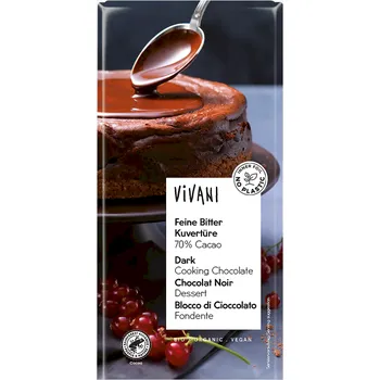 Čokoláda Vivani Hořká čokoláda na vaření 70 % kakaa Bio 150 g