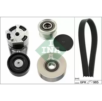 Motor automobilu INA Sada drážkových klínových řemenů IN 529021210