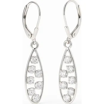 Náušnice ORO Silver Jemné stříbrné náušnice s broušenými zirkony