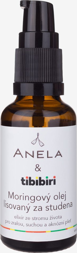 Anela Moringový olej BIO Obsah: 30 ml za studena lisovaný