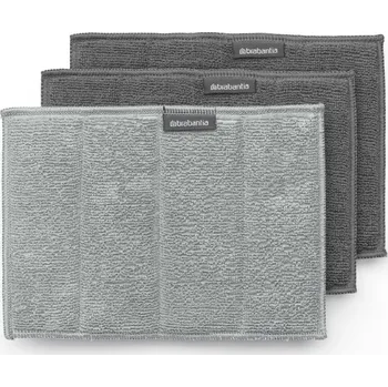 Utěrka Brabantia Houbička z mikrovlákna 3ks šedá