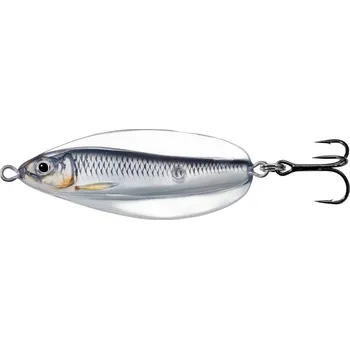 Umělá nástraha LIVETARGET - Plandavka Erratic Shiner Spoon 21 g 7 cm Silver Black