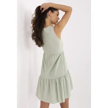 Dámské šaty RUE PARIS Šaty -WN-SK-V103-1.05 Barva: Zelená, Velikost: L