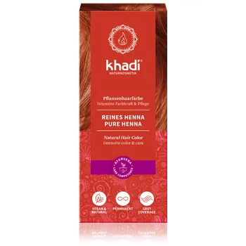 Barva na vlasy Rostlinná barva na vlasy Khadi Pure Henna 100g