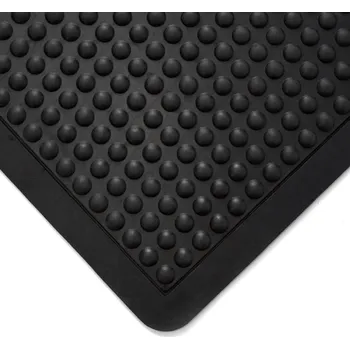 Rohožka Černá gumová protiúnavová průmyslová rohož - 90 x 60 x 1,4 cm