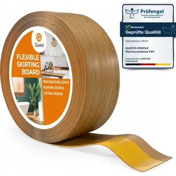soklová lišta Podlahová lišta Quest PVC dub 50 mm délka 2000 cm