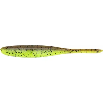 Umělá nástraha KEITECH Gumová Nástraha Shad Impact 4" 11cm Green Pumpkin/Chartreuse