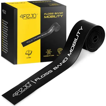 4FIZJO Rehabilitační páska FLOSS BAND 4FIZJO 1,5 mm 0,5kg ČERNÁ