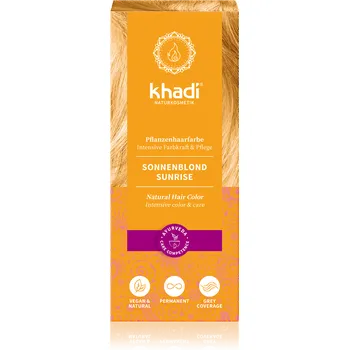 Barva na vlasy Khadi rostlinná barva na vlasy SUNNY BLOND 100g