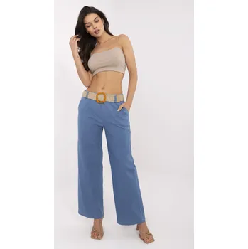 Dámské kalhoty ITALY MODA Kalhoty-MO-SP-59806.64 Barva: Modrá, Velikost: UNI