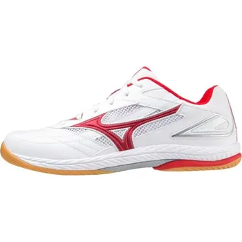 Pánská obuv Boty Mizuno WAVE DRIVE 9 White High Risk Red Silver Velikost: 36.5